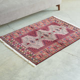 トライバル ラグ 120×85cm イラン手織り 一点物