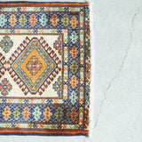 トライバル ラグ 90×70cm イラン手織り 一点物