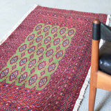 トライバル ラグ 126×66cm イラン手織り 一点物