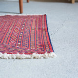 トライバル ラグ 126×66cm イラン手織り 一点物