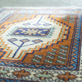 トライバル ラグ 88×66cm イラン手織り 一点物