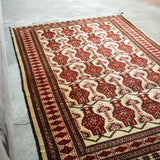 トライバル ラグ 147×100cm イラン手織り 一点物