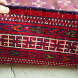 トライバル ラグ 128×100cm イラン手織り 一点物