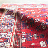 トライバル ラグ 137×110cm イラン手織り 一点物