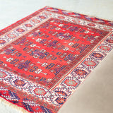 トライバル ラグ 137×110cm イラン手織り 一点物