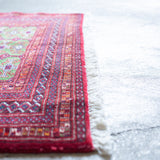 トライバル ラグ 115×55cm イラン手織り 一点物