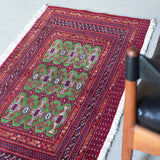 トライバル ラグ 115×55cm イラン手織り 一点物