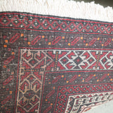 トライバル ラグ 195×104cm イラン手織り 一点物