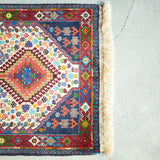 トライバル ラグ 138×80cm イラン手織り 一点物