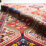 トライバル ラグ 138×85cm イラン手織り 一点物