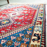 トライバル ラグ 140×82cm イラン手織り 一点物