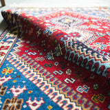 トライバル ラグ 140×82cm イラン手織り 一点物