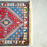トライバル ラグ 140×82cm イラン手織り 一点物