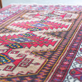 トライバル ラグ 130×100cm イラン手織り 一点物