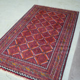 トライバル ラグ 146×85cm イラン手織り 一点物