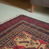 トライバル ラグ 204×109cm イラン手織り 一点物