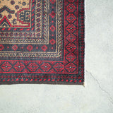 トライバル ラグ 204×109cm イラン手織り 一点物