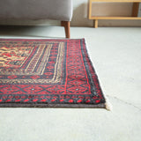 トライバル ラグ 204×109cm イラン手織り 一点物
