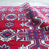 トライバル ラグ 107×86cm イラン手織り 一点物