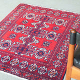 トライバル ラグ 107×86cm イラン手織り 一点物