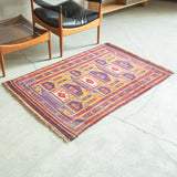 トライバル ラグ 130×92cm イラン手織り 一点物