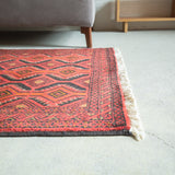トライバル ラグ 207×108cm イラン手織り 一点物