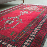トライバル ラグ 155×106cm イラン手織り 一点物