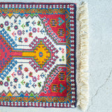 トライバル ラグ 88×60cm イラン手織り 一点物