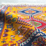 トライバル ラグ 92×60cm イラン手織り 一点物