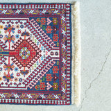 トライバル ラグ 102×62cm イラン手織り 一点物