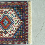 トライバル ラグ 100×61cm イラン手織り 一点物