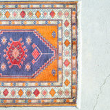 トライバル ラグ 74×66cm イラン手織り 一点物