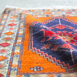 トライバル ラグ 74×66cm イラン手織り 一点物