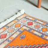トライバル ラグ 74×66cm イラン手織り 一点物