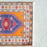 トライバル ラグ 74×66cm イラン手織り 一点物