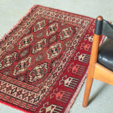 トライバル ラグ 106×63cm イラン手織り 一点物