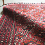 トライバル ラグ 119×93cm イラン手織り 一点物