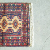トライバル ラグ 70×60cm イラン手織り 一点物