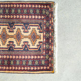Tribal Rug 70×60cm 手織りトライバルラグ トルクメン