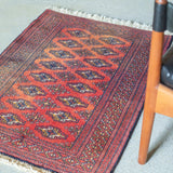 トライバル ラグ 85×63cm イラン手織り 一点物