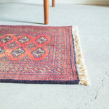 トライバル ラグ 85×63cm イラン手織り 一点物