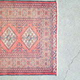トライバル ラグ 82×62cm イラン手織り 一点物
