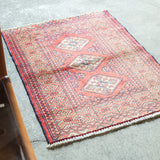 Tribal Rug 82×62cm 手織りトライバルラグ トルクメン
