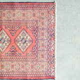 Tribal Rug 82×62cm 手織りトライバルラグ トルクメン