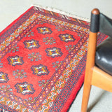 Tribal Rug 87×66cm 手織りトライバルラグ トルクメン