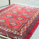 トライバル ラグ 87×66cm イラン手織り 一点物