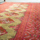Tribal Rug 145×100cm 手織りトライバルラグ トルクメン
