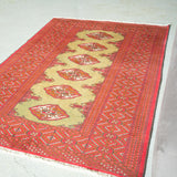 Tribal Rug 145×100cm 手織りトライバルラグ トルクメン