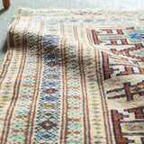 トライバル ラグ 96×70cm イラン手織り 一点物