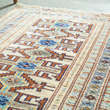 トライバル ラグ 96×70cm イラン手織り 一点物